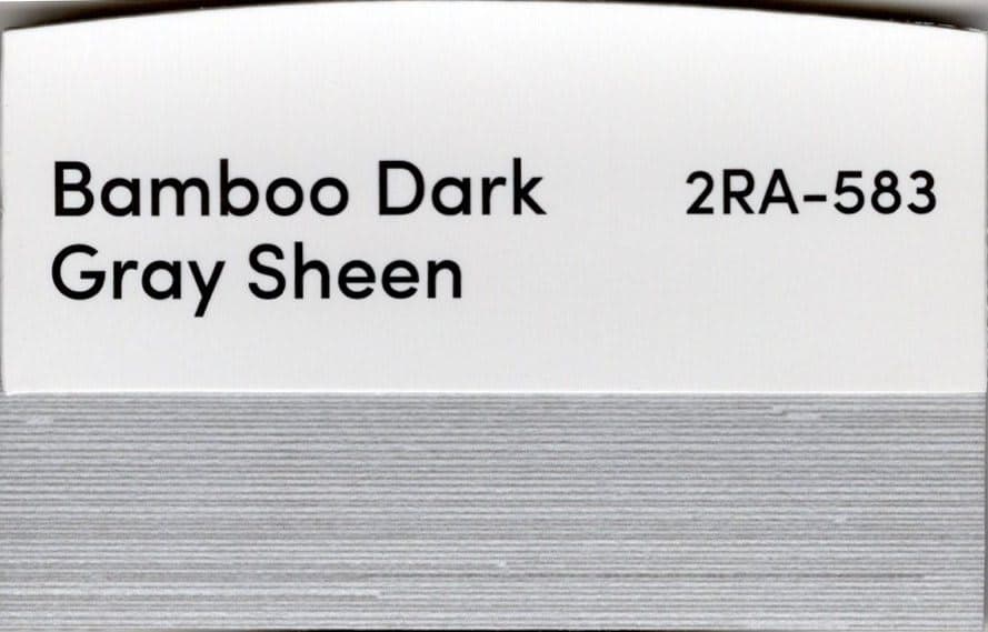 Bamboo Dark Gray Sheen fabric swatch