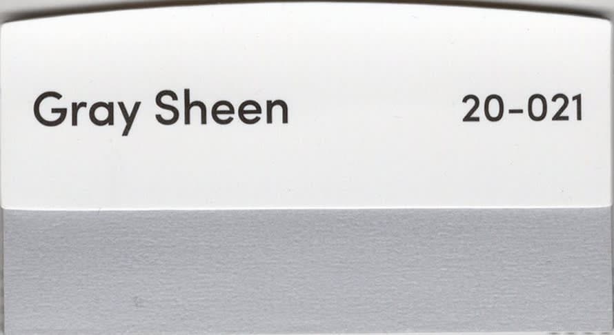 Gray Sheen fabric swatch
