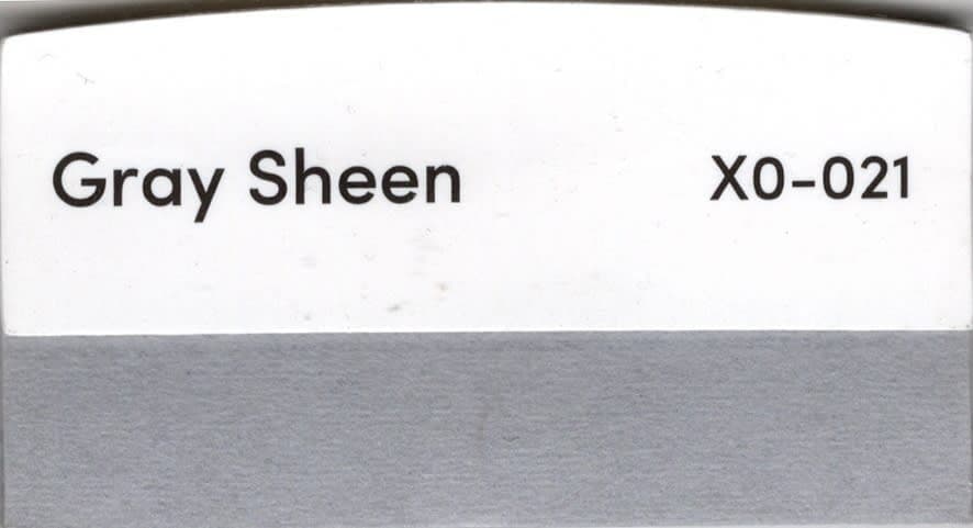 Gray Sheen fabric swatch