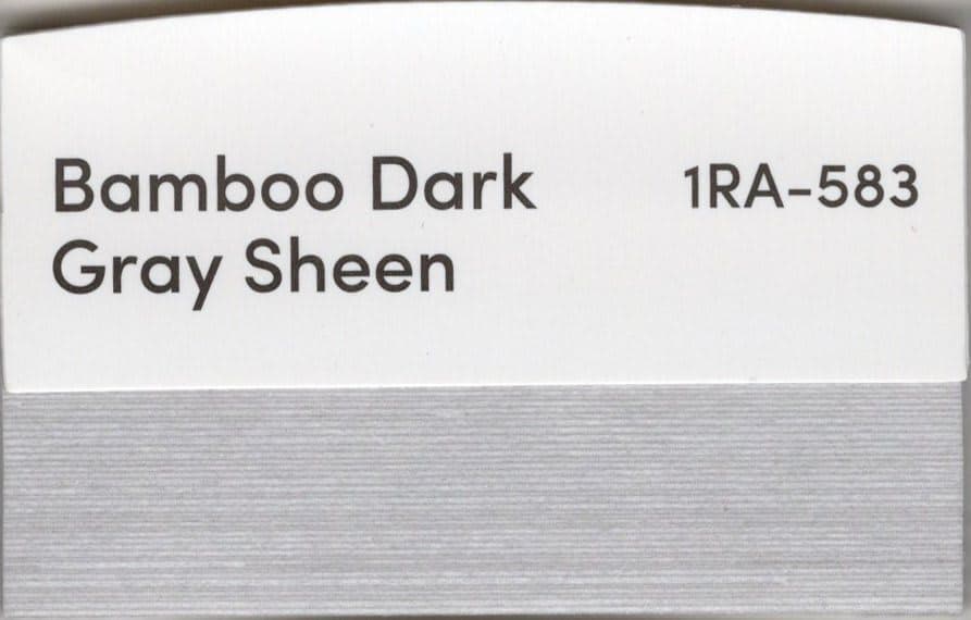 Bamboo Dark Gray Sheen fabric swatch
