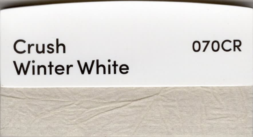 Crush Winter White fabric swatch
