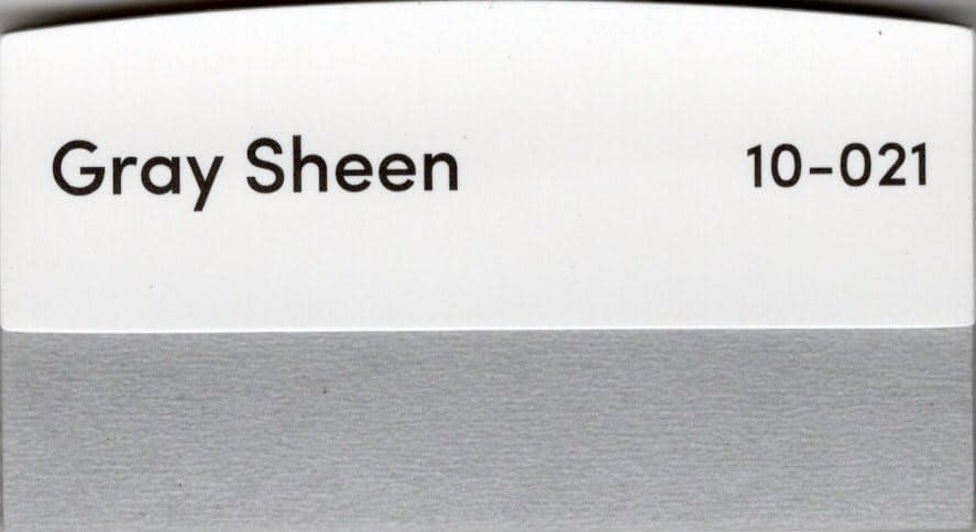 Gray Sheen fabric swatch
