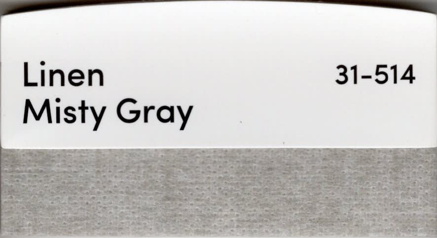 Linen Misty Gray fabric swatch