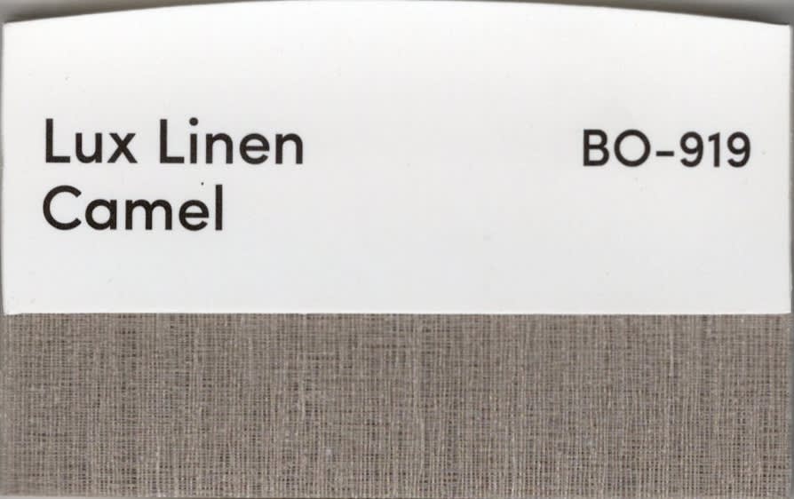 Lux Linen Caramel fabric swatch