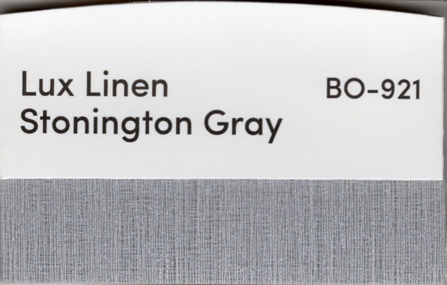 Lux Linen Stonington Gray fabric swatch