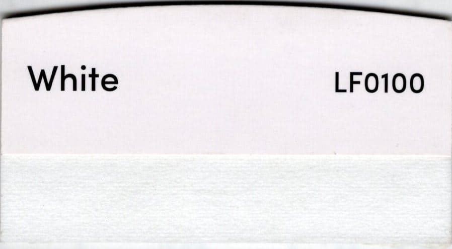White fabric swatch