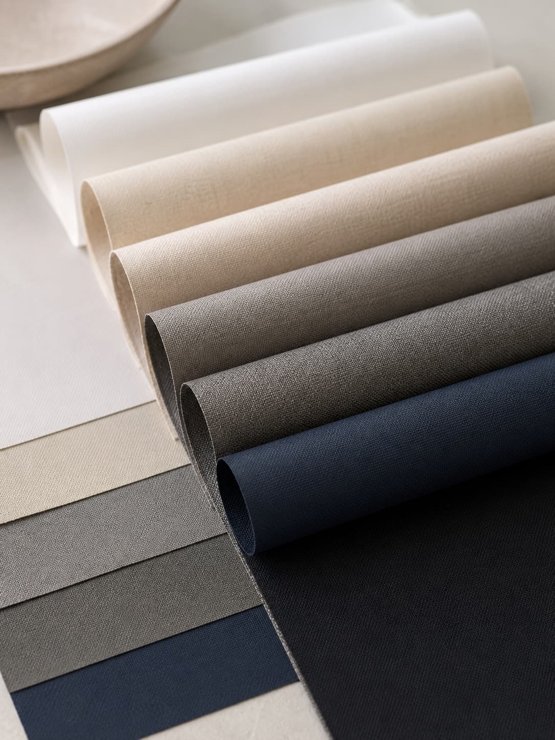 Roller shade fabric range